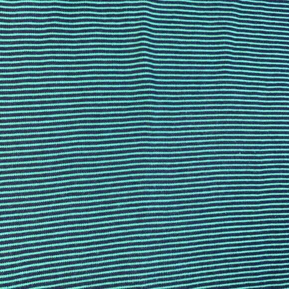 TALBOTS PETITES SP GREEN BLACK STRIPED COTTON SHEATH DRESS GOLD ZIPPERS - Picture 9 of 9